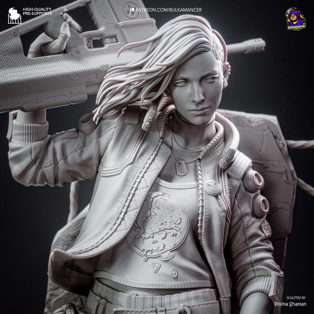 Valerie | Fan Art | 3D Printed Resin Model Garage Kit | *Un-Painted* | Bulkamancer 9