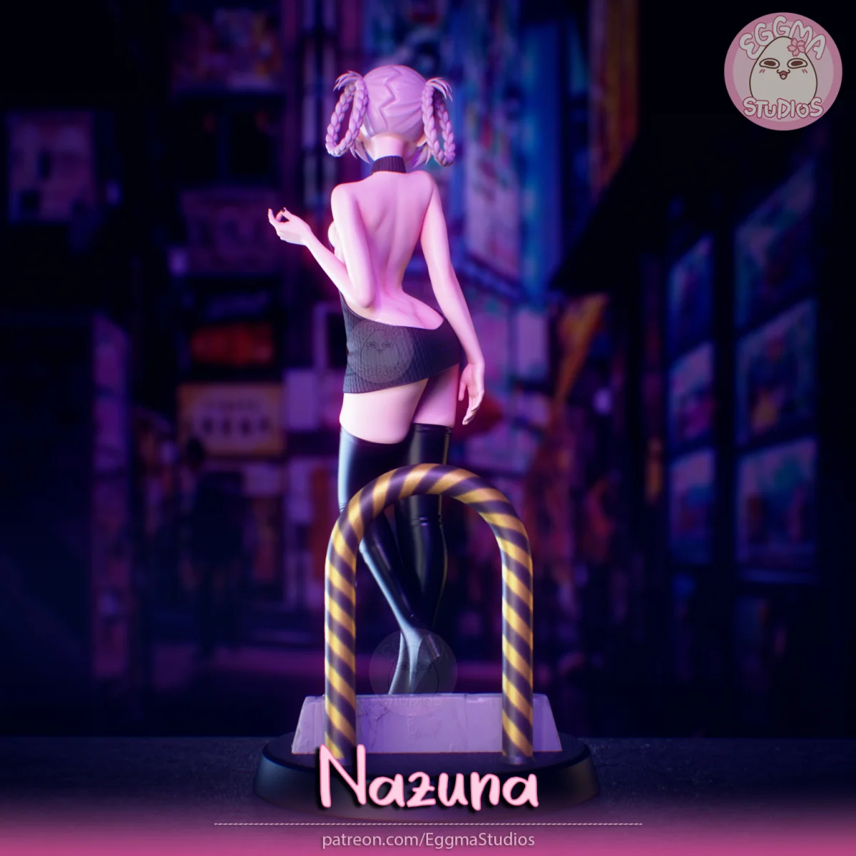 Nazuna | Fan Art | 3D Printed Resin Model Garage Kit | *Un-Painted* | EggmaStudios 4