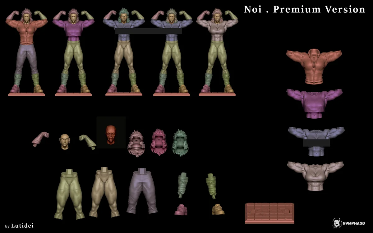Noi | Fan Art | 3D Printed Resin Model Garage Kit | *Un-Painted* | Nympha3D 13