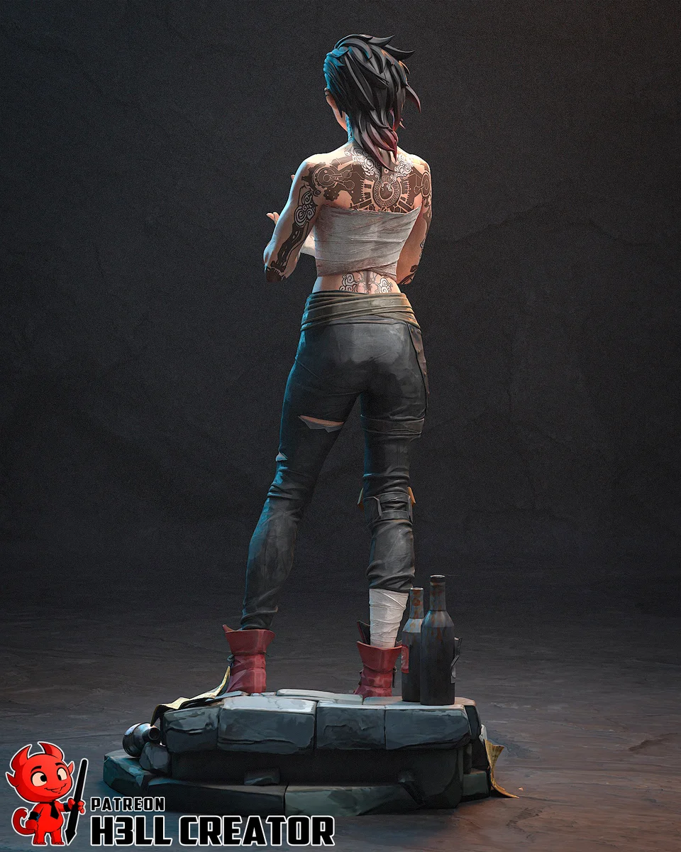 Arena Fighter | Fan Art | 3D Printed Resin Model Garage Kit | *Un-Painted* | H3LL Creator 8