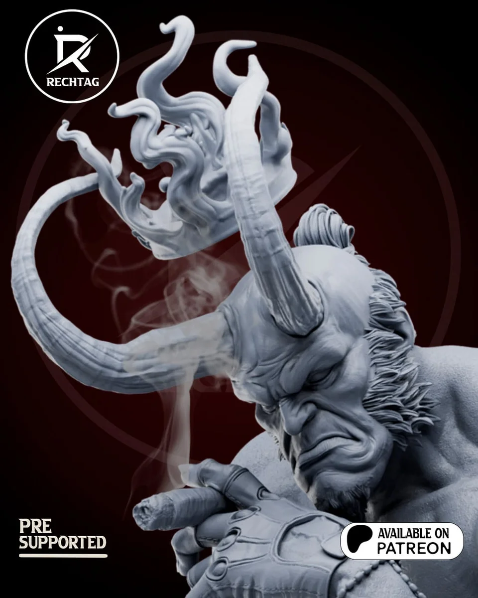 Hellboy | Fan Art | 3D Printed Resin Model Garage Kit | *Un-Painted* | Rechtag 7