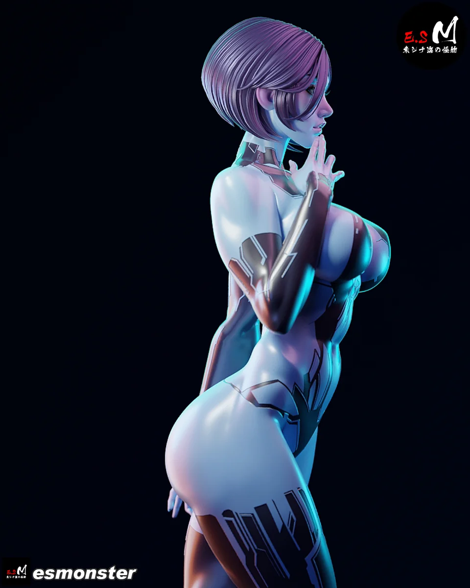 Cortana | Fan Art | 3D Printed Resin Model Garage Kit | *Un-Painted* | ES Monster 17
