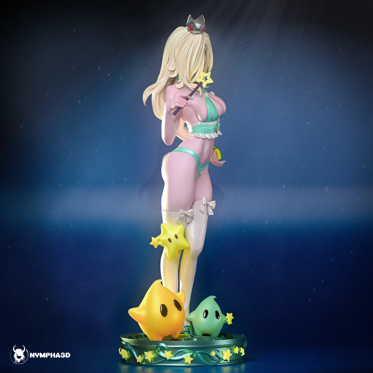 Rosalina | Fan Art | 3D Printed Resin Model Garage Kit | *Un-Painted* | Nympha3D 8