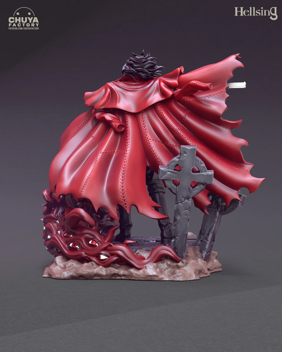 Alucard | Fan Art | 3D Printed Resin Model Garage Kit | *Un-Painted* | Chuya Factory 4