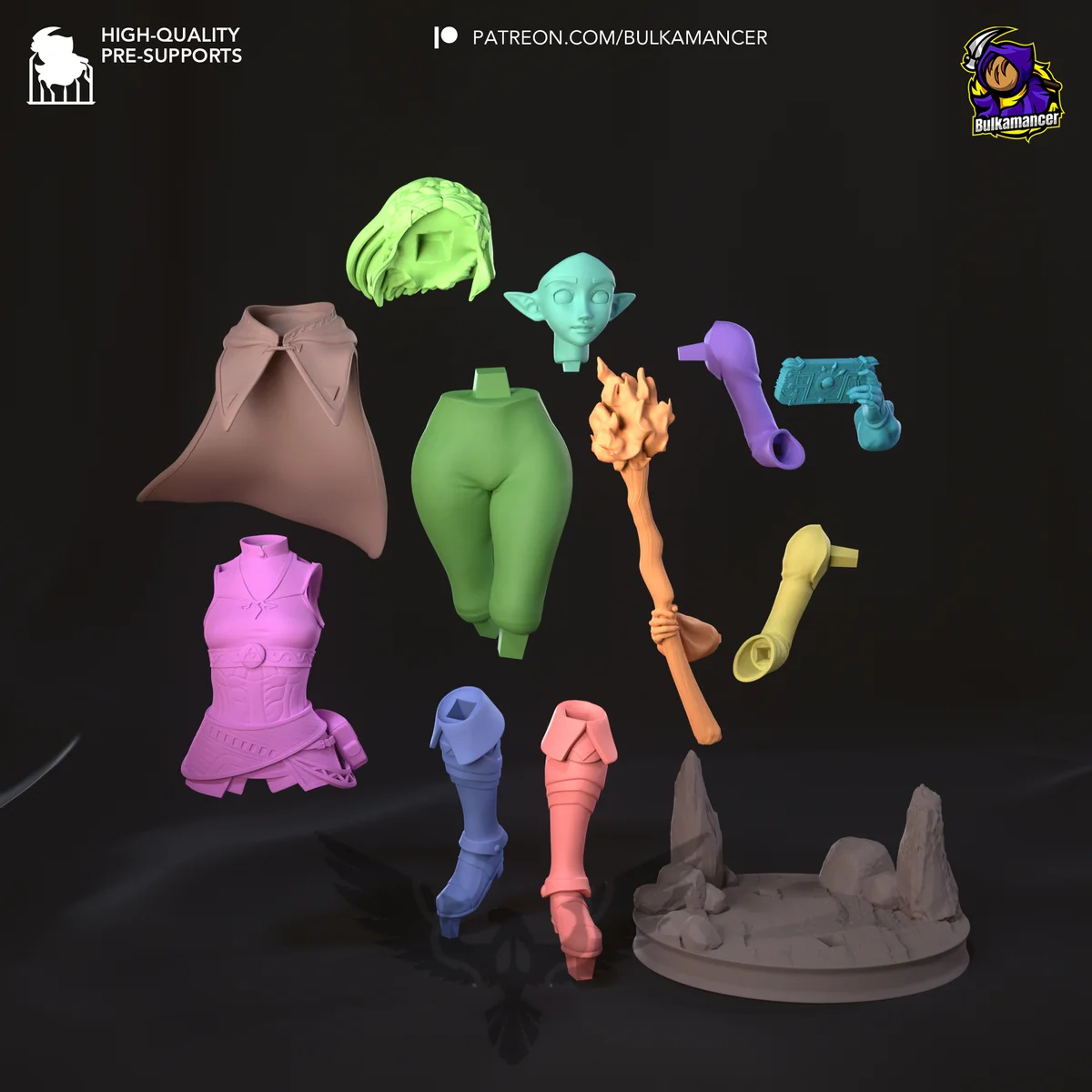 Zelda v1 | Fan Art | 3D Printed Resin Model Garage Kit | *Un-Painted* | Bulkamancer 5