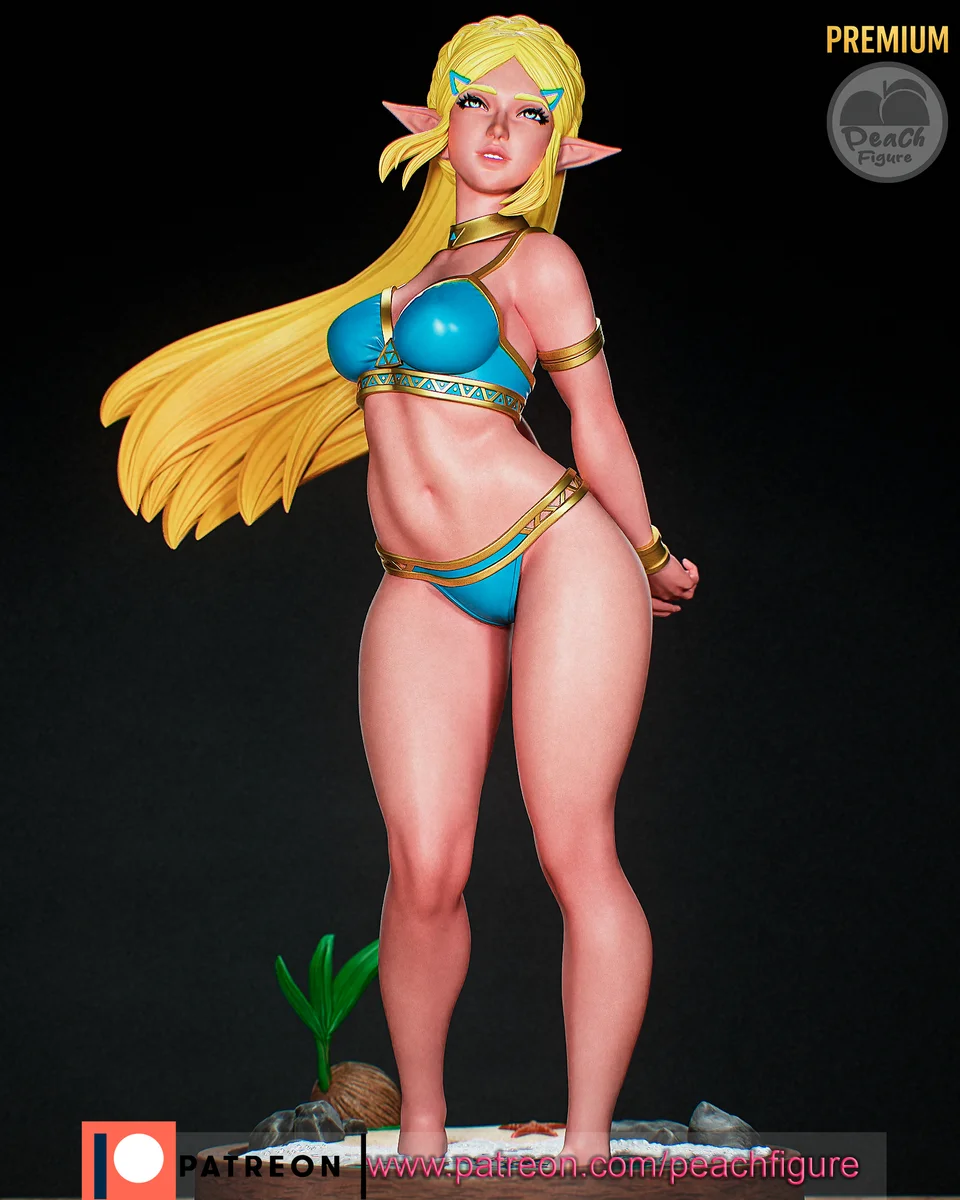 Zelda | Fan Art | 3D Printed Resin Model Garage Kit | *Un-Painted* | Peach Figure 6