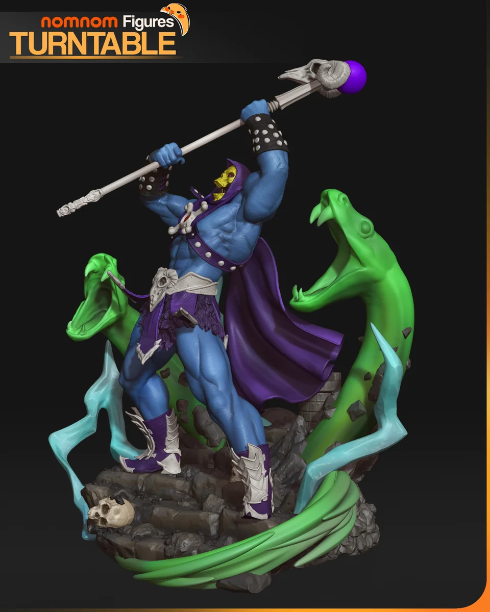 Skeletor | Fan Art | 3D Printed Resin Model Garage Kit | *Un-Painted* | Nomnom 9