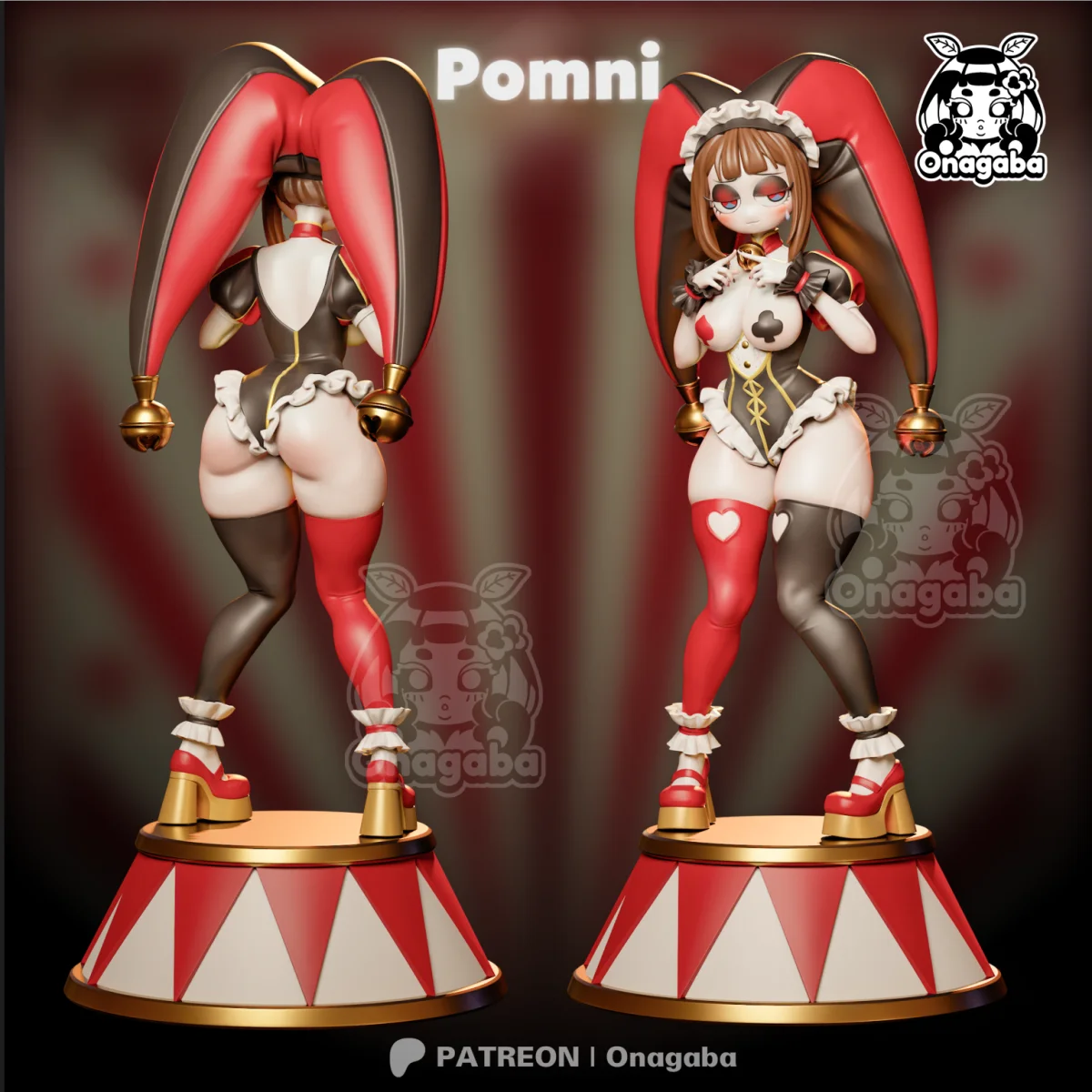 Pomni | Fan Art | 3D Printed Resin Model Garage Kit | *Un-Painted* | ONAGABA 7