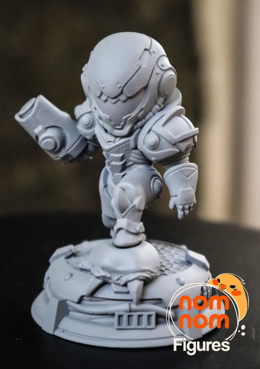 Chibi Samus | Fan Art | 3D Printed Resin Model Garage Kit | *Un-Painted* | Nomnom 5