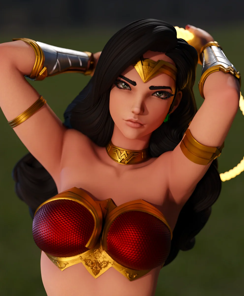 Wonder Woman | Fan Art | 3D Printed Resin Model Garage Kit | *Un-Painted* | Momoji 3