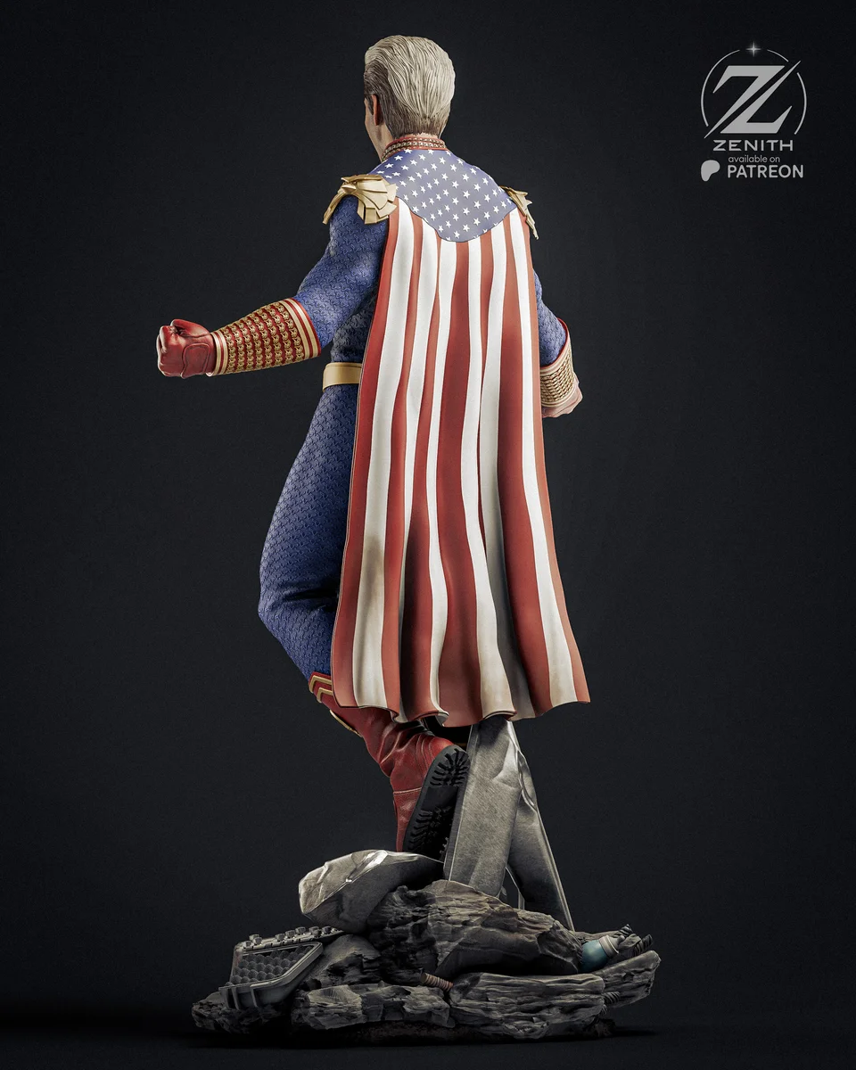 Homelander | Fan Art | 3D Printed Resin Model Garage Kit | *Un-Painted* | Zenith Studios 7