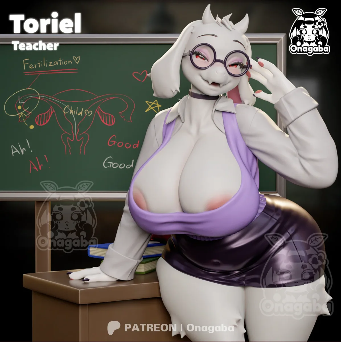 Toriel Teacher | Fan Art | 3D Printed Resin Model Garage Kit | *Un-Painted* | ONAGABA