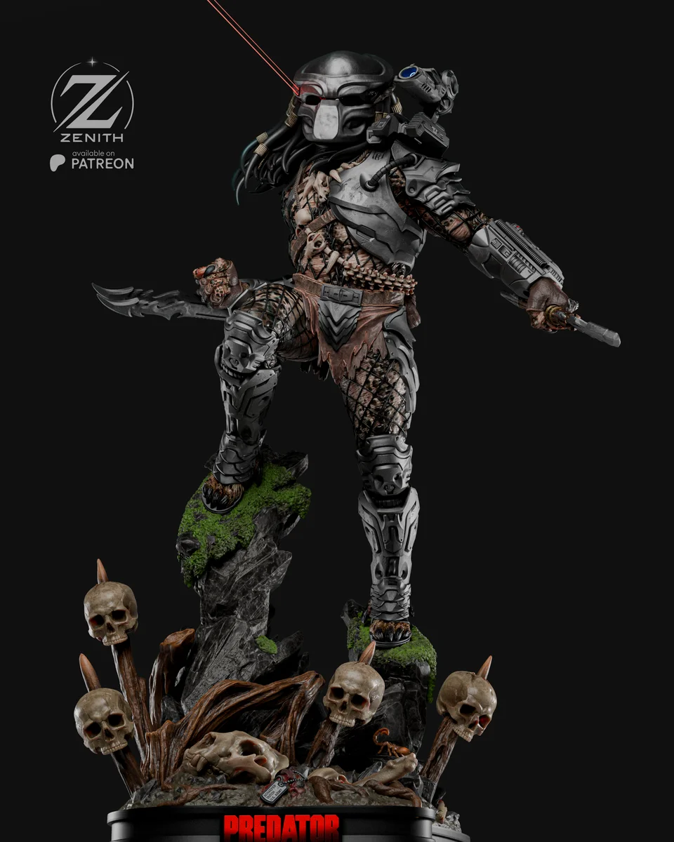 Predator | Fan Art | 3D Printed Resin Model Garage Kit | *Un-Painted* | Zenith Studios 9
