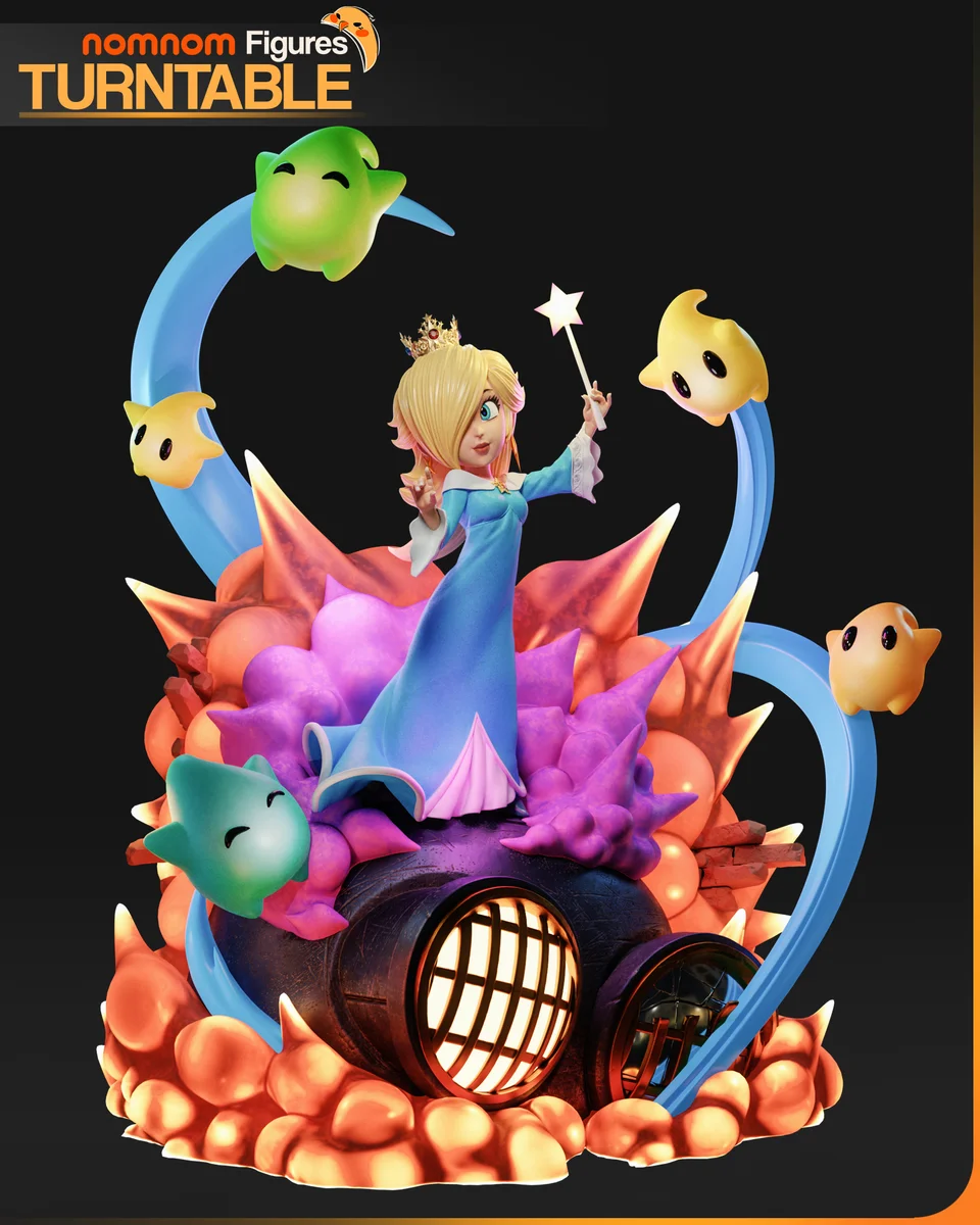 Rosalina | Fan Art | 3D Printed Resin Model Garage Kit | *Un-Painted* | Nomnom 6