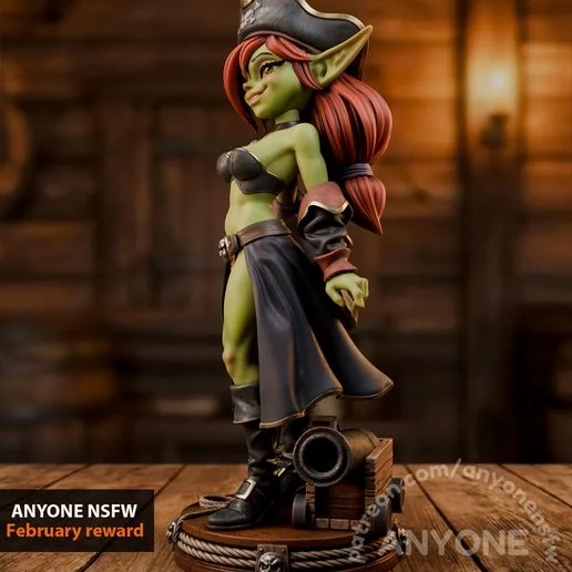 Goblin | Fan Art | 3D Printed Resin Model Garage Kit | *Un-Painted* | AnyoneNSFW 4