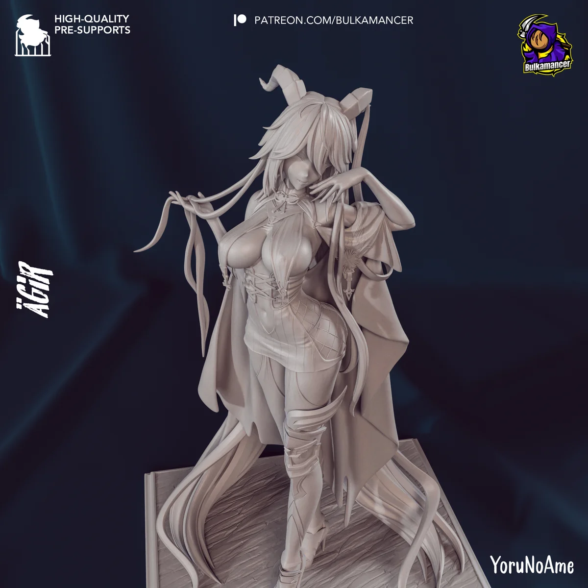 Agir | Fan Art | 3D Printed Resin Model Garage Kit | *Un-Painted* | Bulkamancer 8
