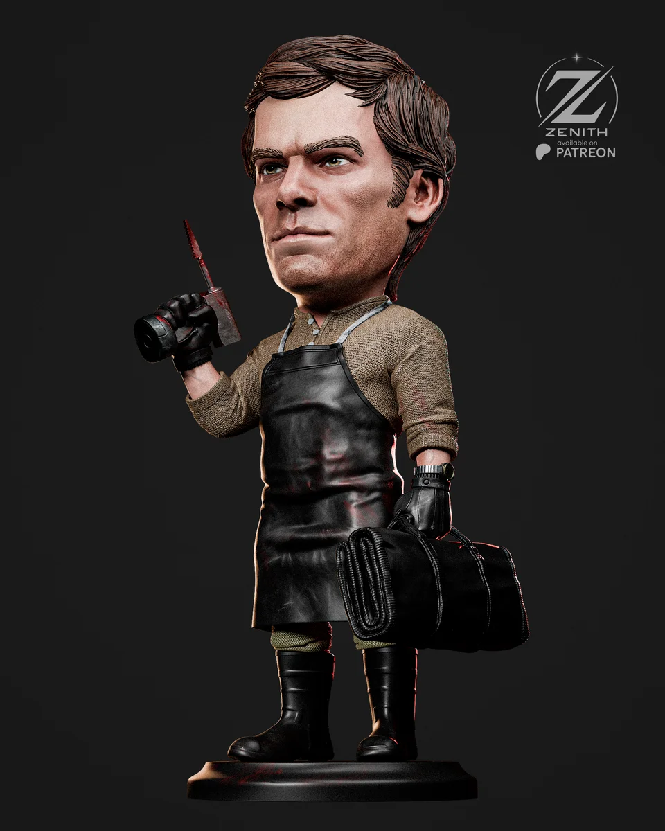 Chibi Dexter | Fan Art | 3D Printed Resin Model Garage Kit | *Un-Painted* | Zenith Studios 7
