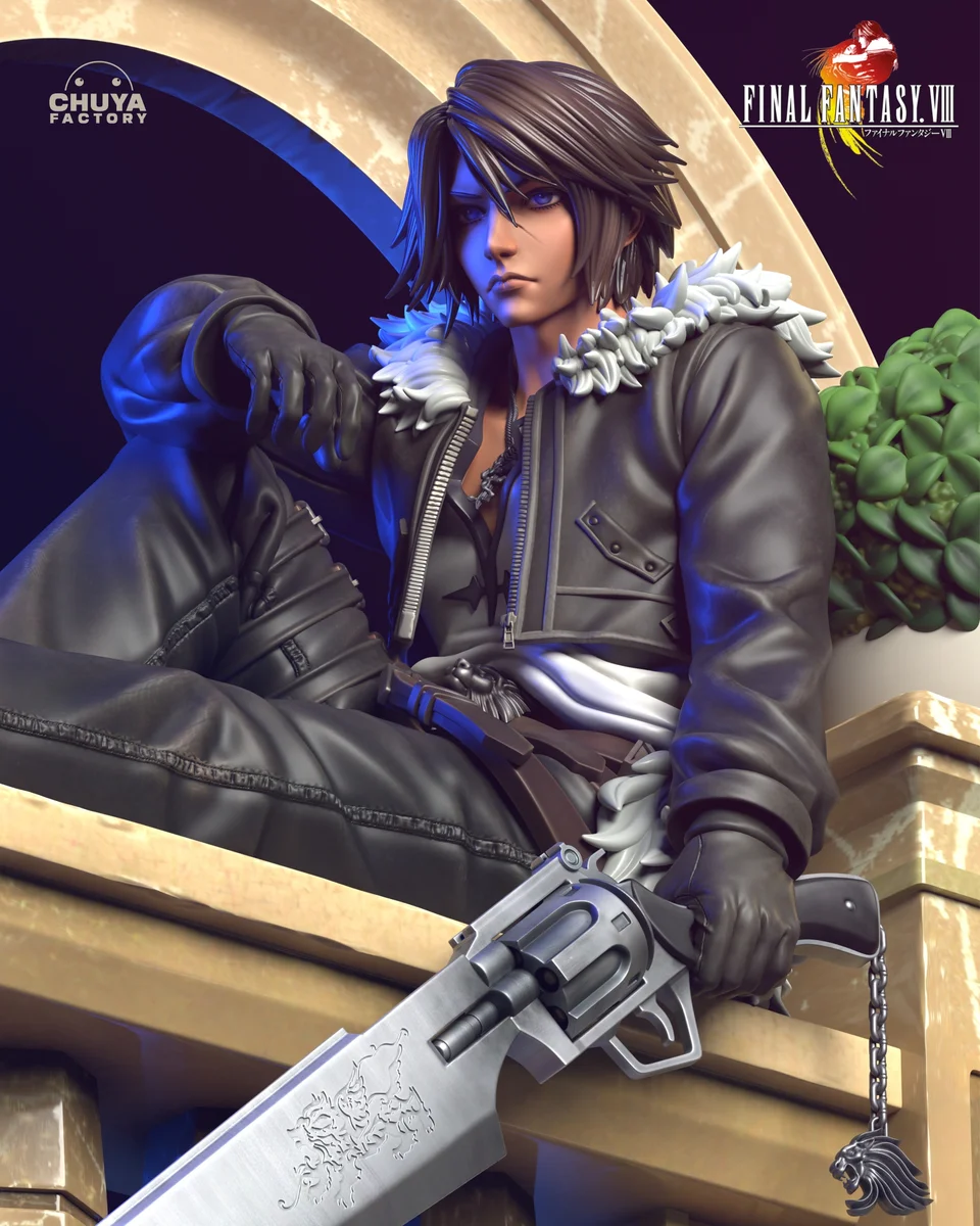 Squall Leonhart | Fan Art | 3D Printed Resin Model Garage Kit | *Un-Painted* | Chuya Factory 5