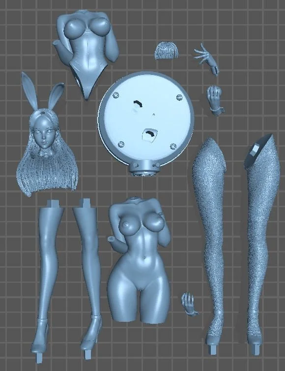 Bulma Bunny | Fan Art | 3D Printed Resin Model Garage Kit | *Un-Painted* | Momoji 10