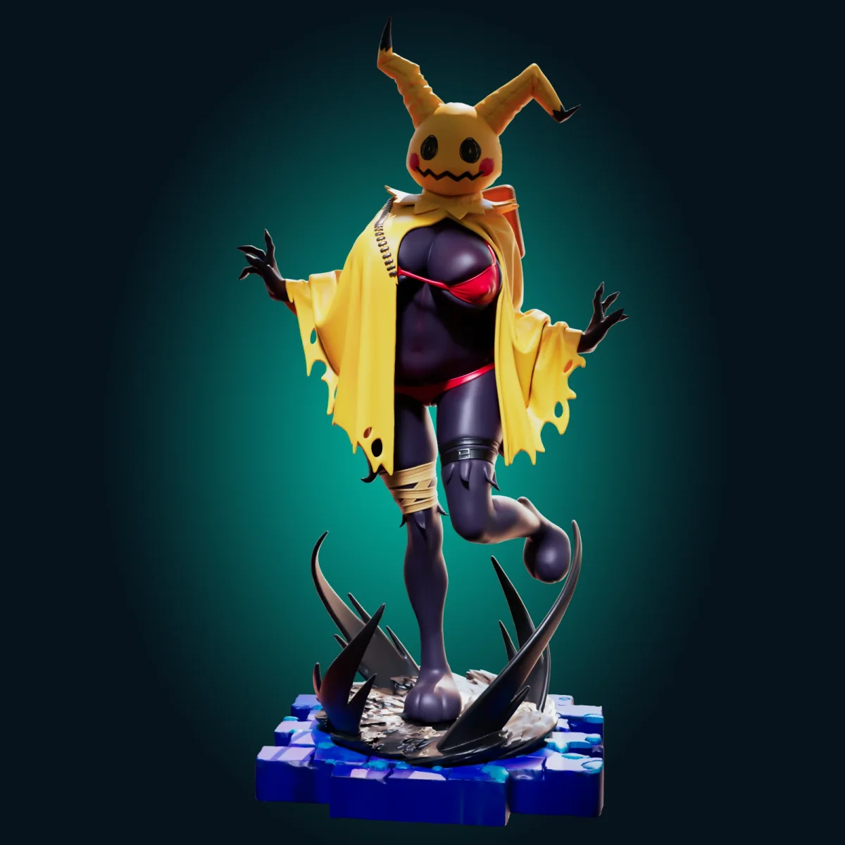 Mimikyu | Fan Art | 3D Printed Resin Model Garage Kit | *Un-Painted* | Officer Rhu 2