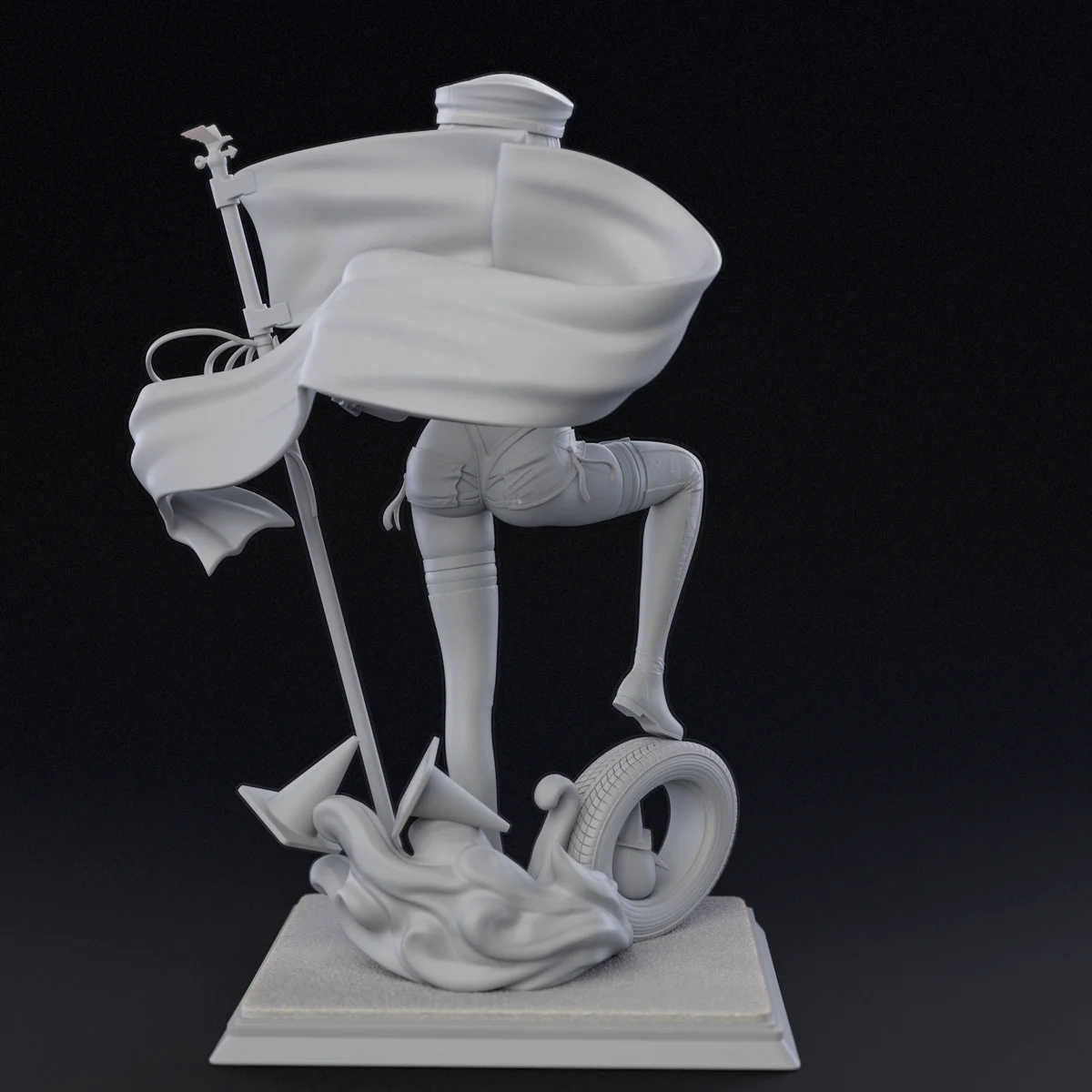 Baltimore | Fan Art | 3D Printed Resin Model Garage Kit | *Un-Painted* | Inari Figure 10