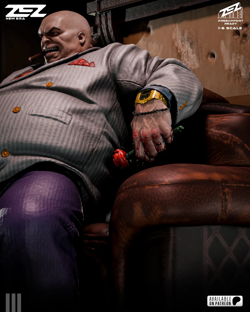 Kingpin Throne | Fan Art | 3D Printed Resin Model Garage Kit | *Un-Painted* | ZEZ Studio 9