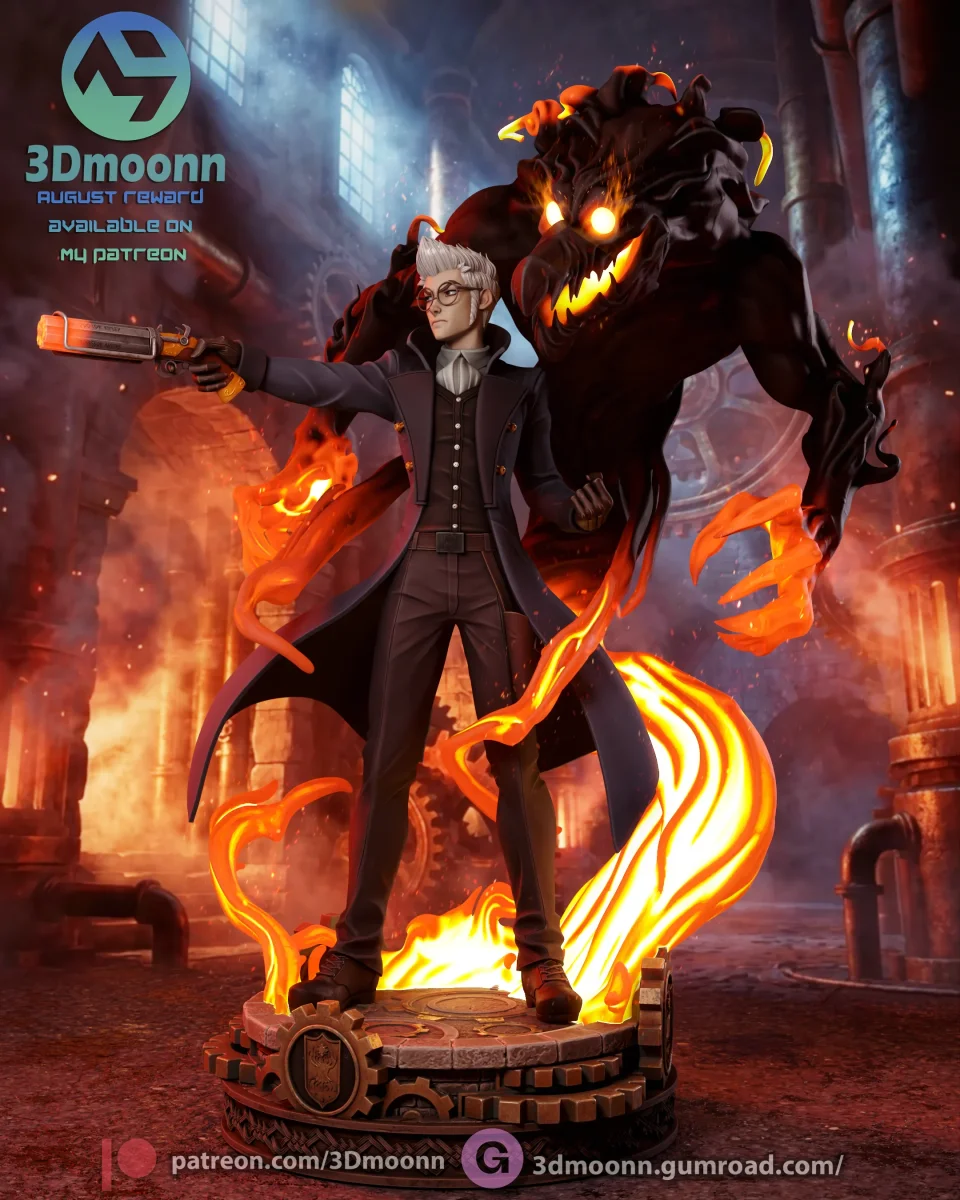 Percy de Rolo | Fan Art | 3D Printed Resin Model Garage Kit | *Un-Painted* | 3DMoonn 5