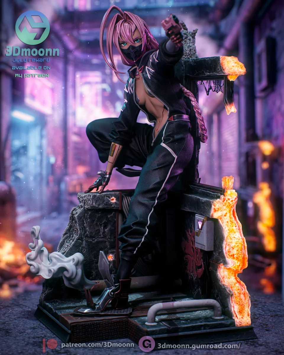 Talia Yang | Fan Art | 3D Printed Resin Model Garage Kit | *Un-Painted* | 3DMoonn 5
