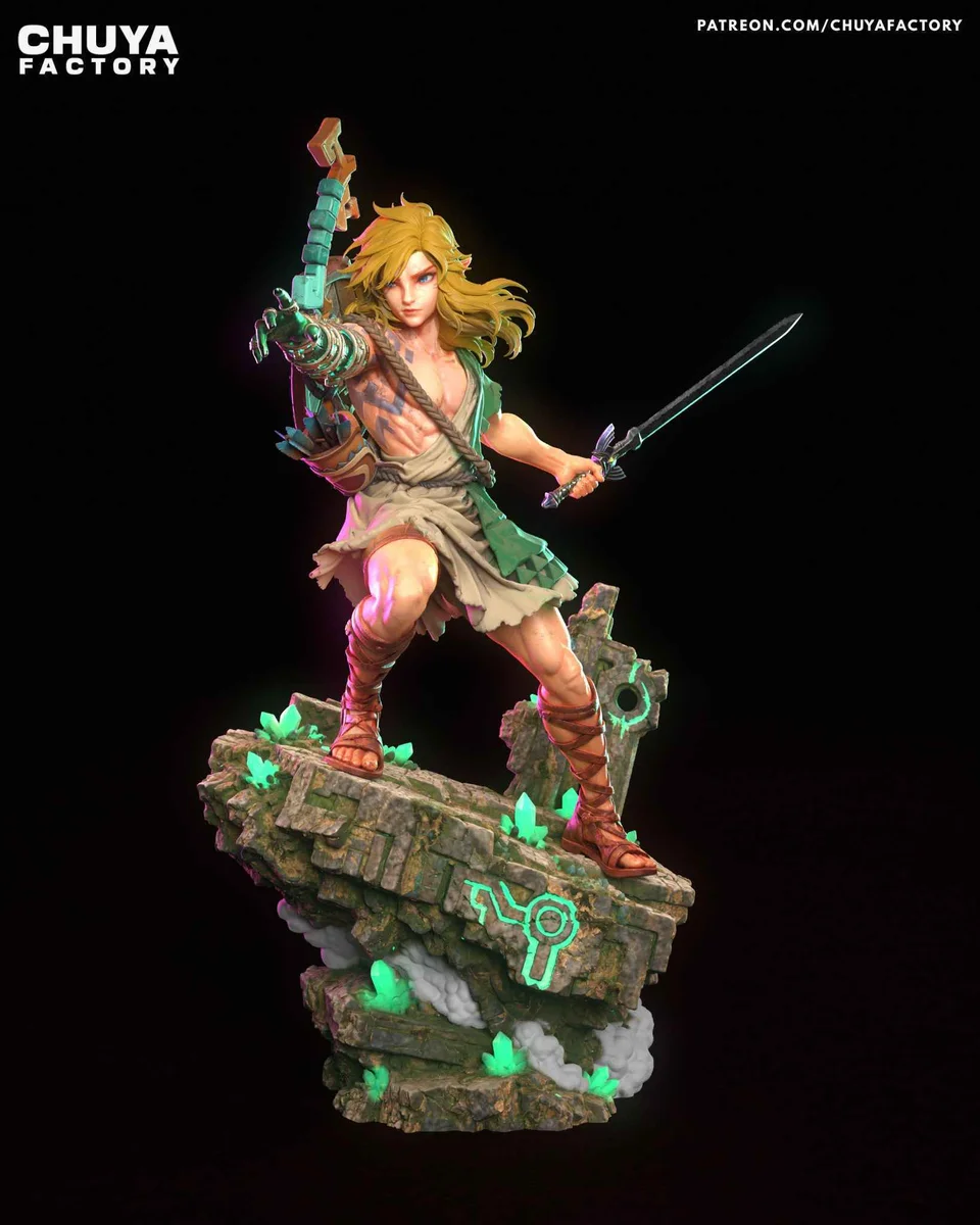 Link | Fan Art | 3D Printed Resin Model Garage Kit | *Un-Painted* | Chuya Factory 5