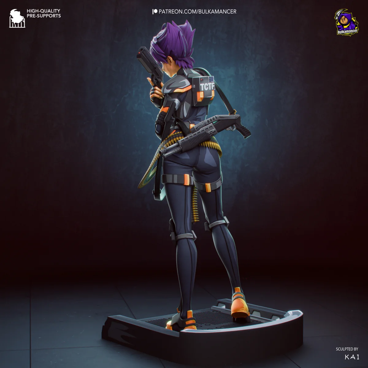 Konoko | Fan Art | 3D Printed Resin Model Garage Kit | *Un-Painted* | Bulkamancer 4