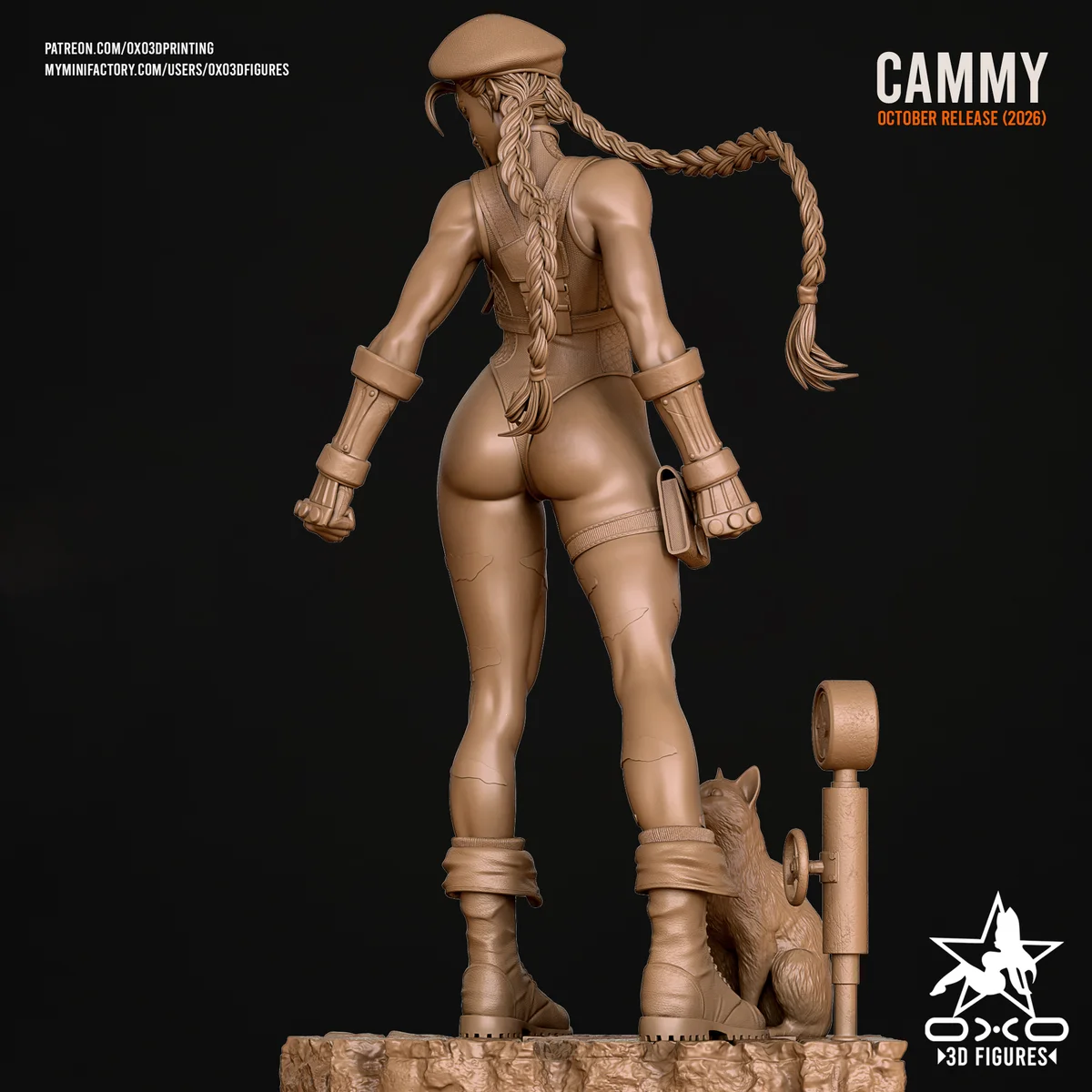 Cammy | Fan Art | 3D Printed Resin Model Garage Kit | *Un-Painted* | OXO3D 15