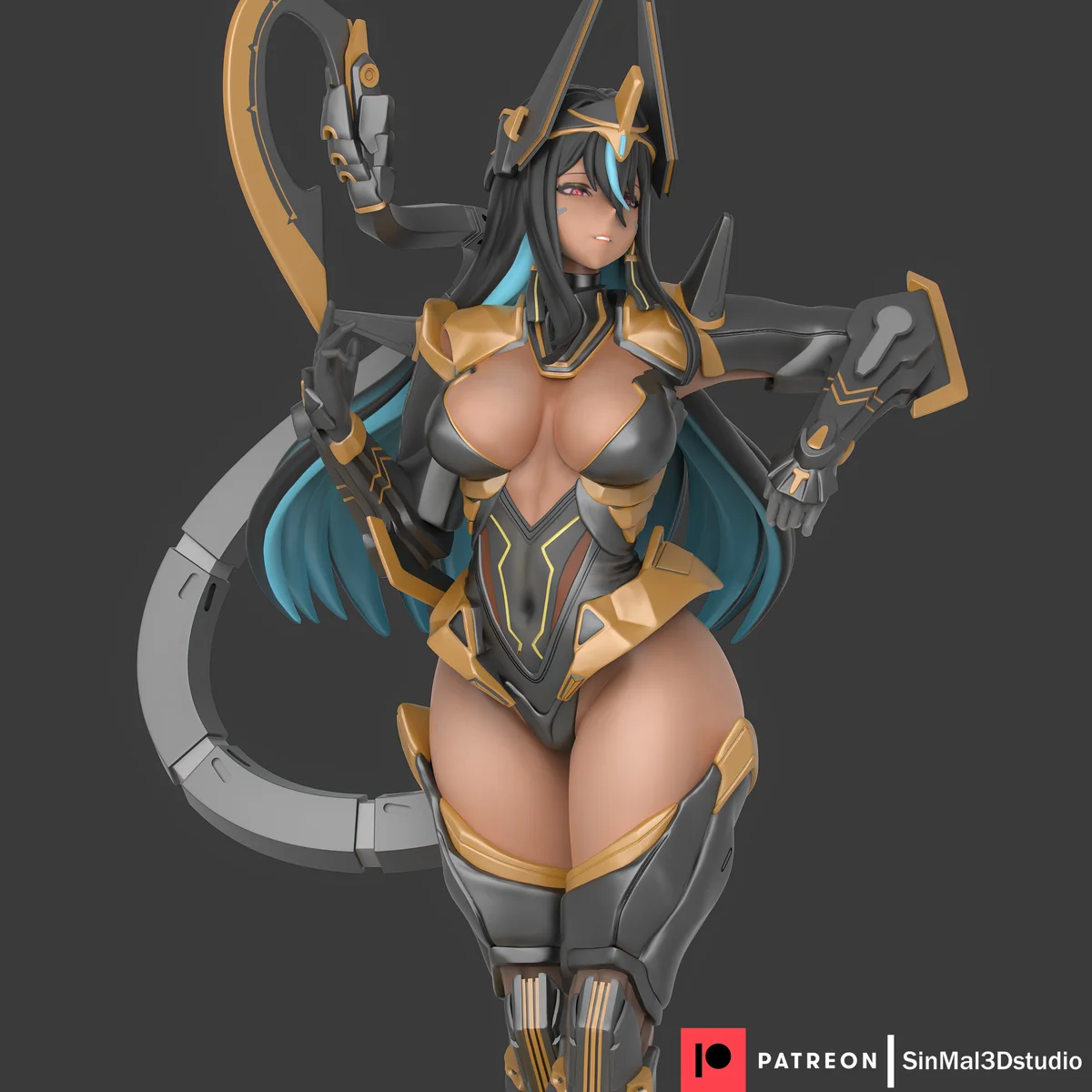 Indivila | Fan Art | 3D Printed Resin Model Garage Kit | *Un-Painted* | Sin3Dstudio 4
