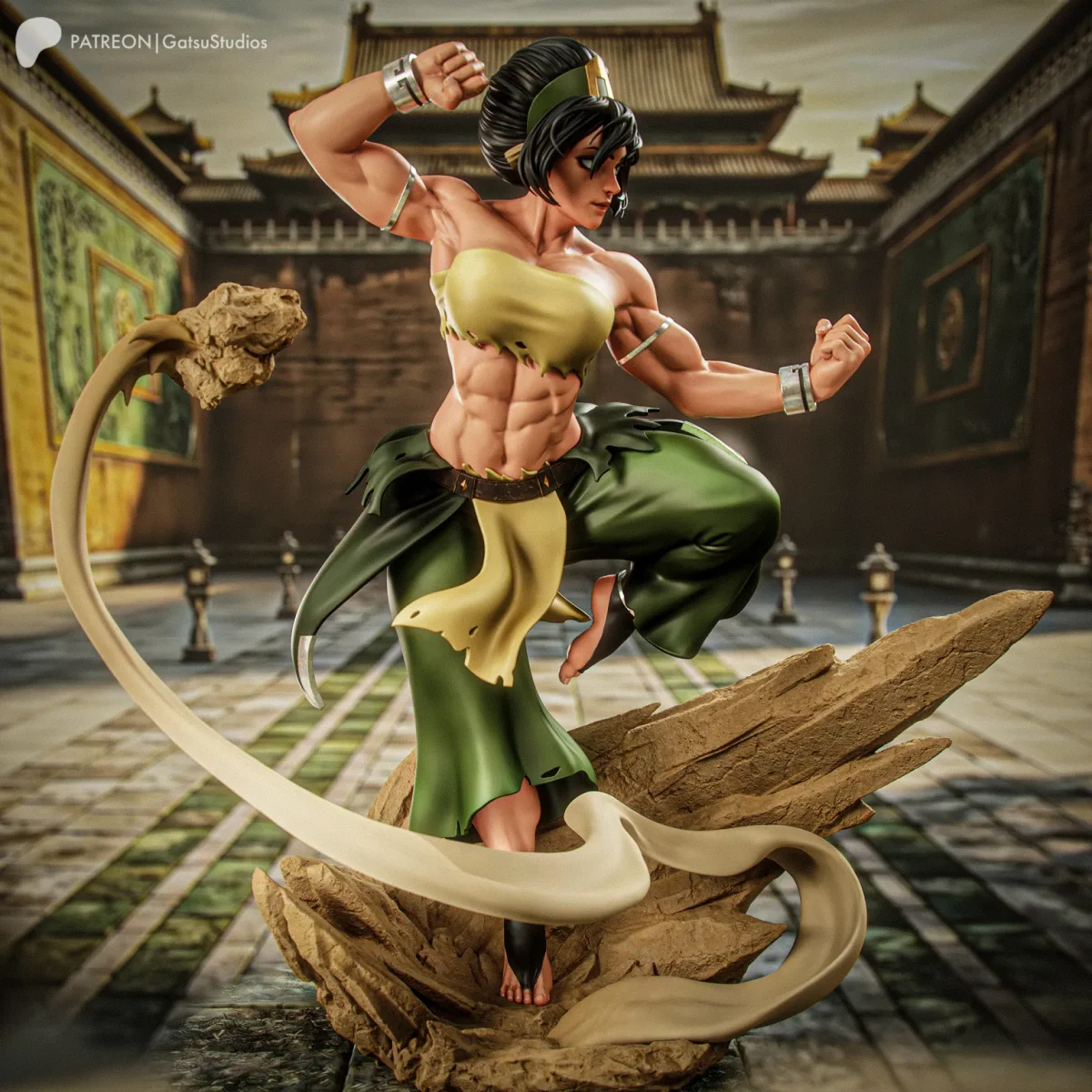Toph Beifong | Fan Art | 3D Printed Resin Model Garage Kit | *Un-Painted* | Gatsu Studios 5