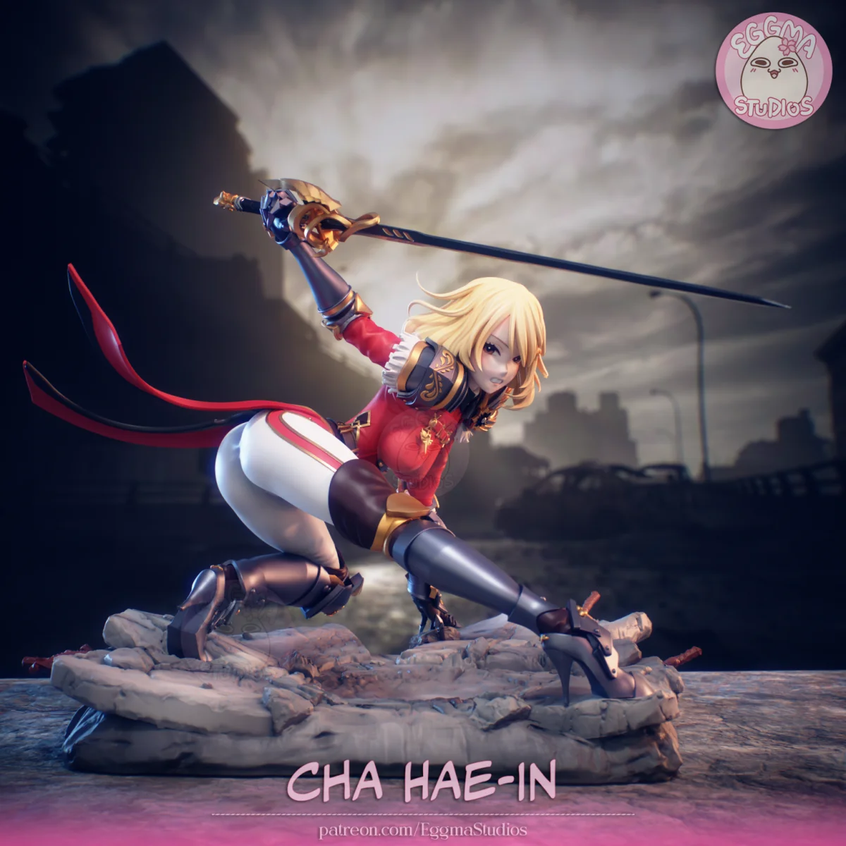 Cha Hae-In | Fan Art | 3D Printed Resin Model Garage Kit | *Un-Painted* | EggmaStudios 3