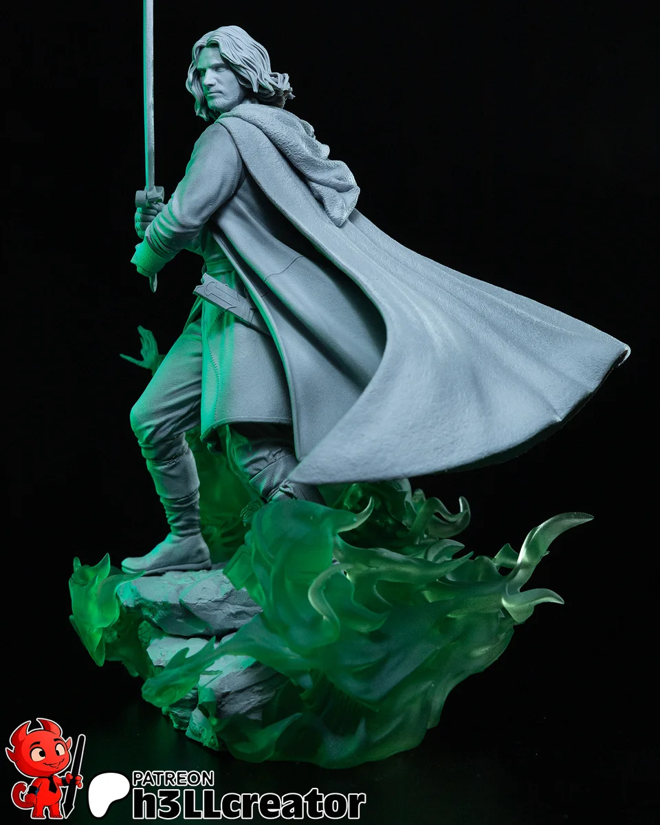 Aragorn | Fan Art | 3D Printed Resin Model Garage Kit | *Un-Painted* | H3LL Creator 10