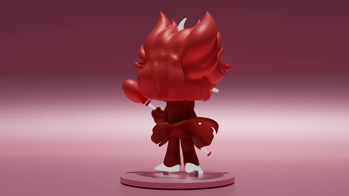 Chibi Alastor | Fan Art | 3D Printed Resin Model Garage Kit | *Un-Painted* | Remy Sculpts 3
