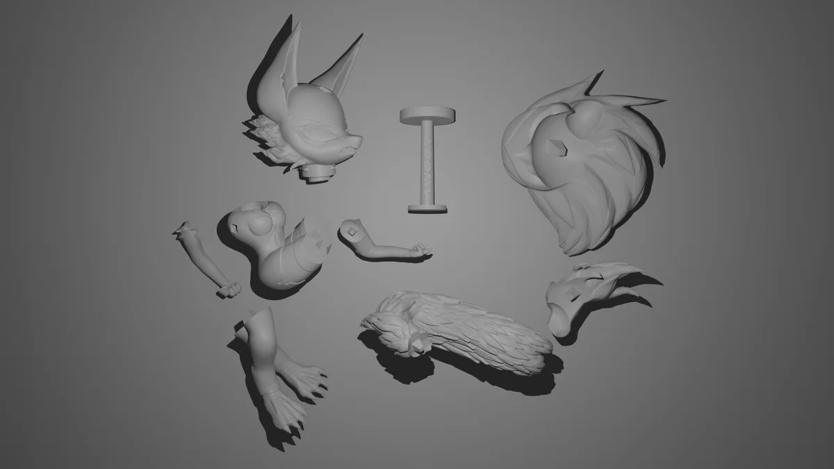 Chibi Loona | Fan Art | 3D Printed Resin Model Garage Kit | *Un-Painted* | Remy Sculpts 3
