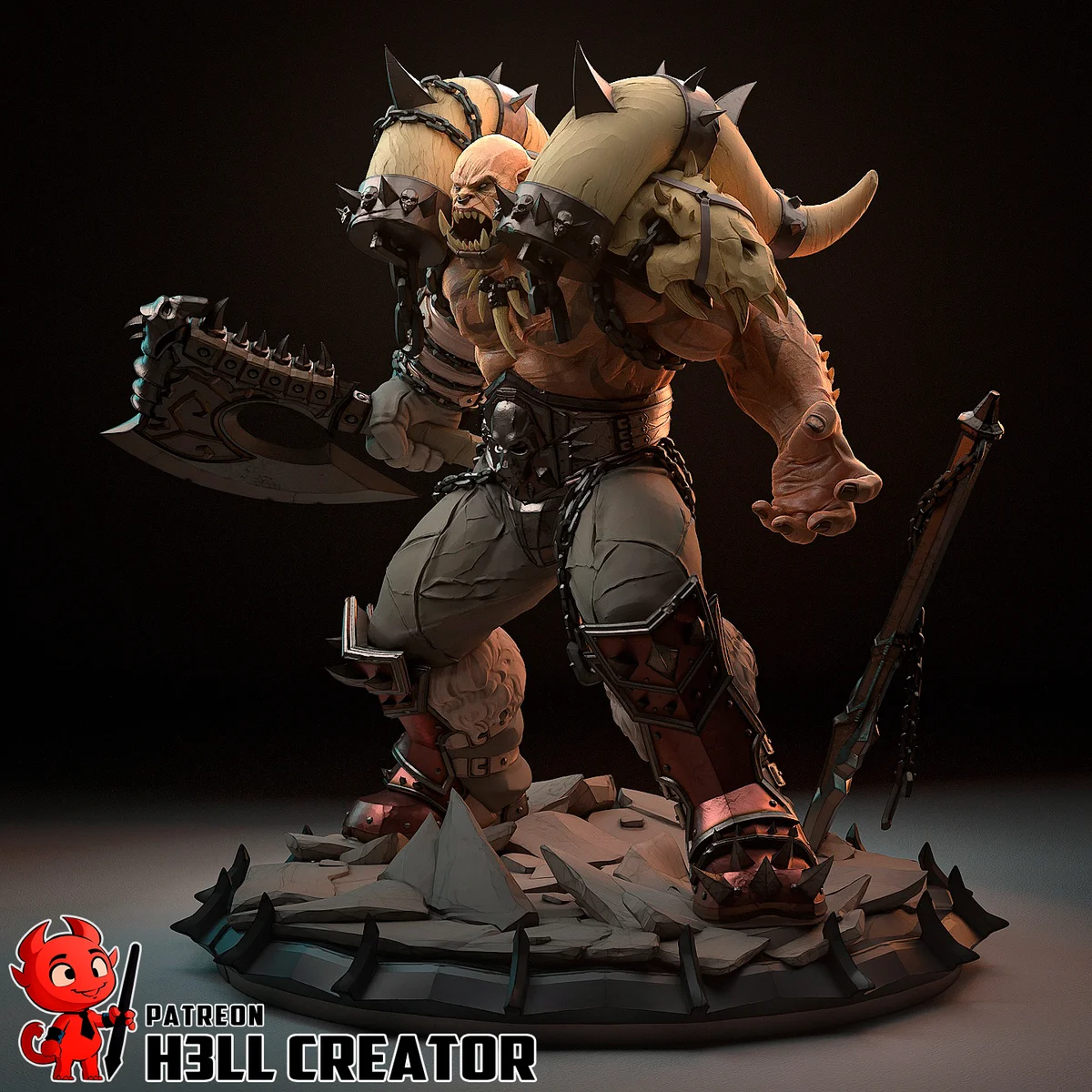 Garrosh Hellscream | Fan Art | 3D Printed Resin Model Garage Kit | *Un-Painted* | H3LL Creator 13