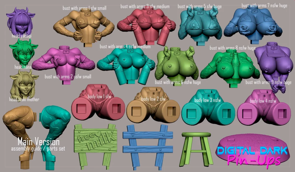 Uzaki Chan | Fan Art | 3D Printed Resin Model Garage Kit | *Un-Painted* | Digital Dark 7
