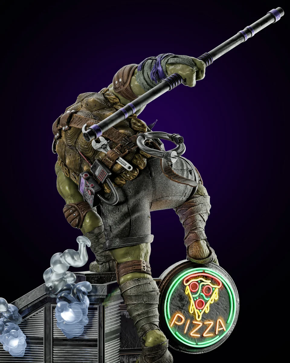 Donatello | Fan Art | 3D Printed Resin Model Garage Kit | *Un-Painted* | ZEZ Studio 12
