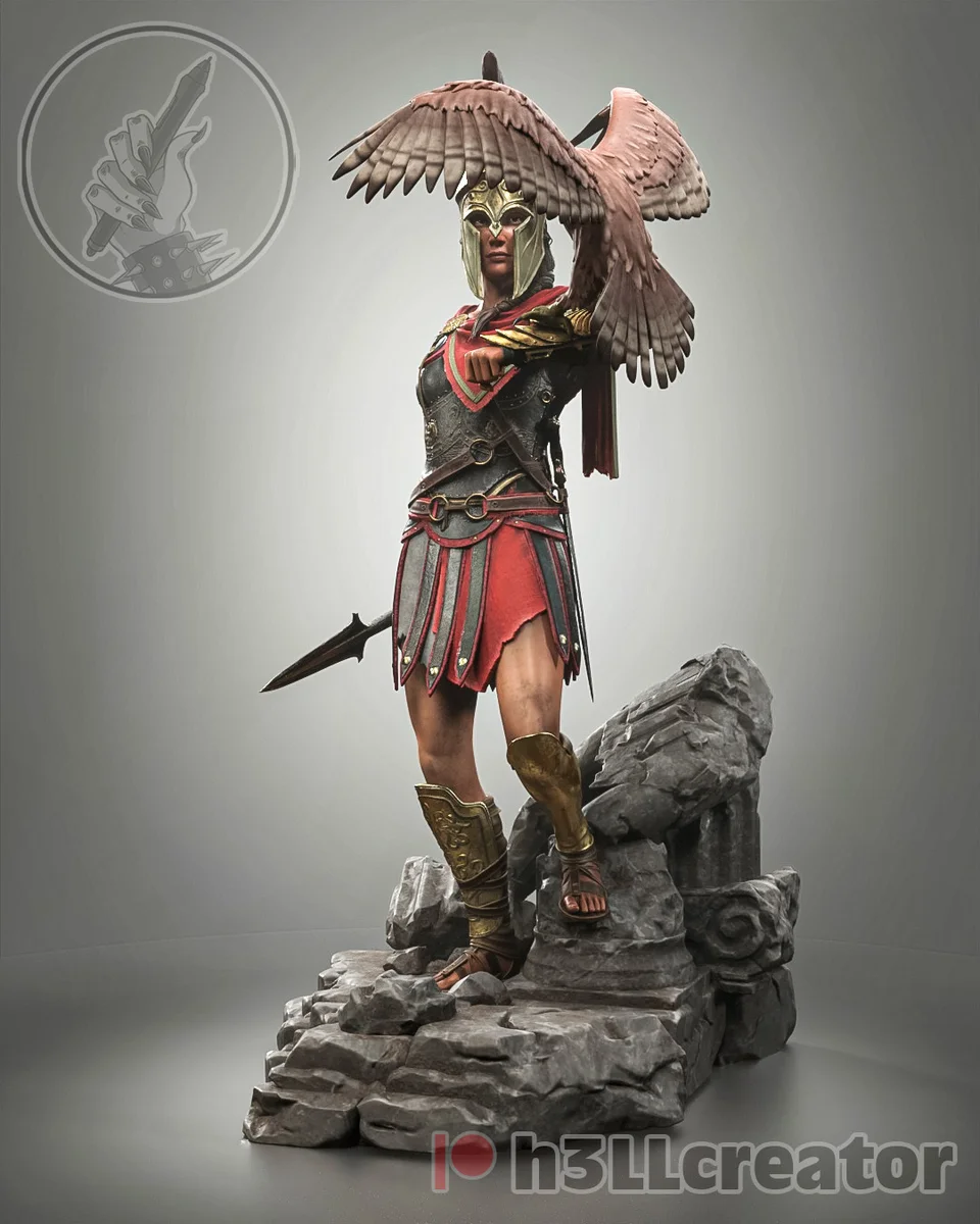 Kassandra | Fan Art | 3D Printed Resin Model Garage Kit | *Un-Painted* | H3LL Creator 6