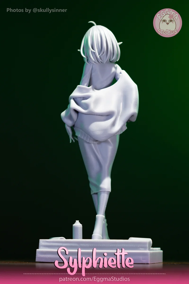 Sylphiette | Fan Art | 3D Printed Resin Model Garage Kit | *Un-Painted* | EggmaStudios 12
