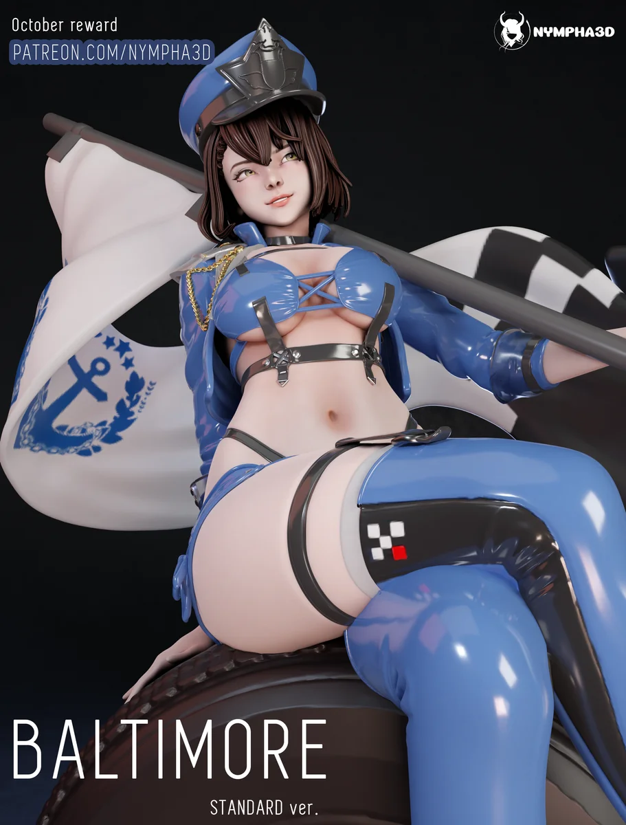 Baltimore | Fan Art | 3D Printed Resin Model Garage Kit | *Un-Painted* | Nympha3D 3