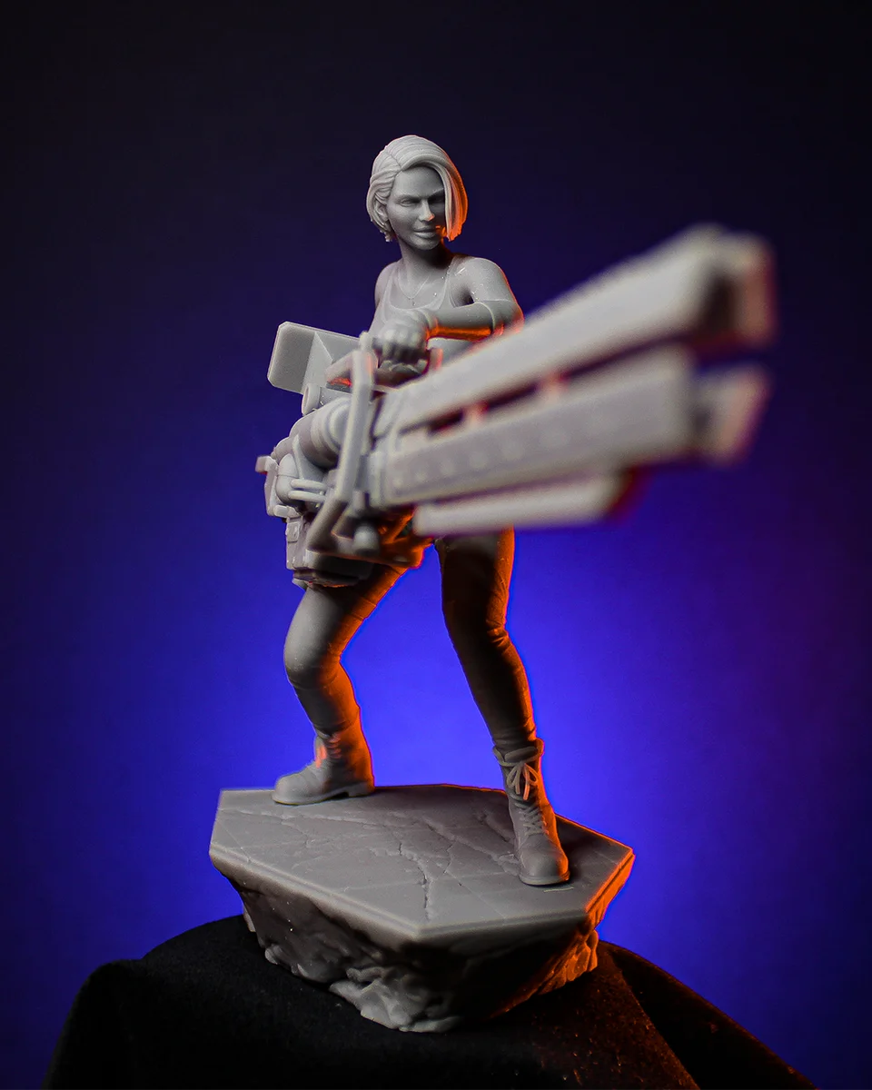 Jill Valentine | Fan Art | 3D Printed Resin Model Garage Kit | *Un-Painted* | H3LL Creator 3