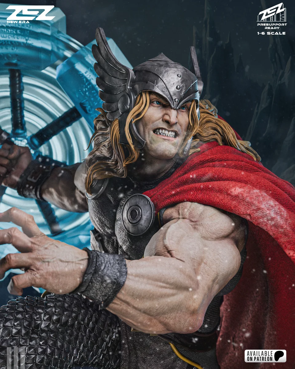 Thor | Fan Art | 3D Printed Resin Model Garage Kit | *Un-Painted* | ZEZ Studio 9