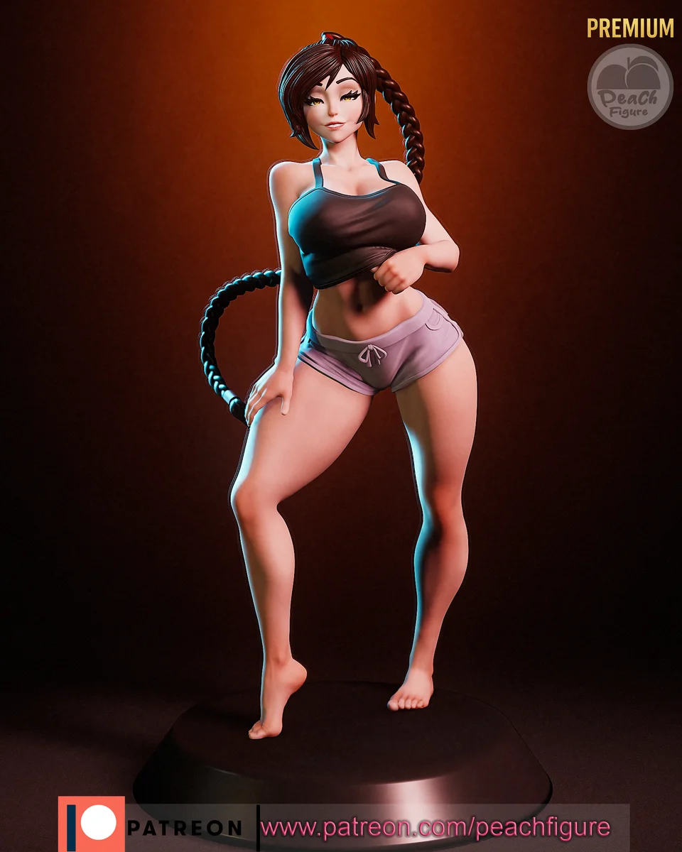 Ty Lee | Fan Art | 3D Printed Resin Model Garage Kit | *Un-Painted* | Peach Figure 4