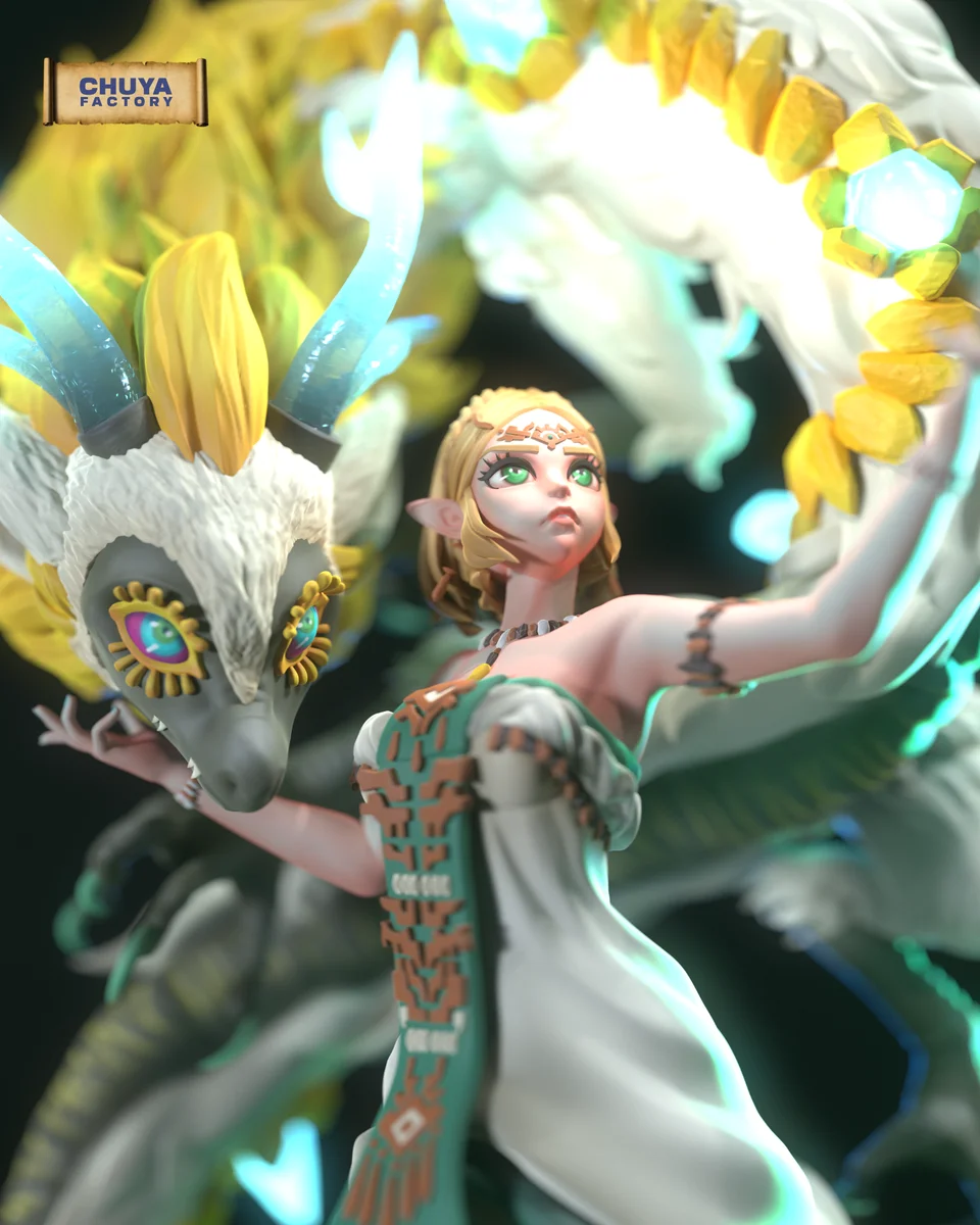 Zelda | Fan Art | 3D Printed Resin Model Garage Kit | *Un-Painted* | Chuya Factory 8
