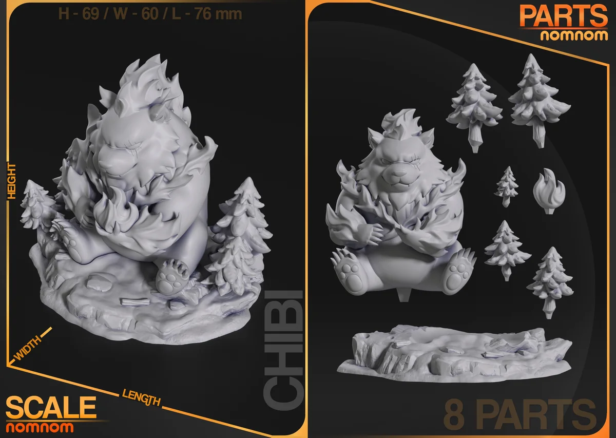 Chibi Tank | Fan Art | 3D Printed Resin Model Garage Kit | *Un-Painted* | Nomnom 5