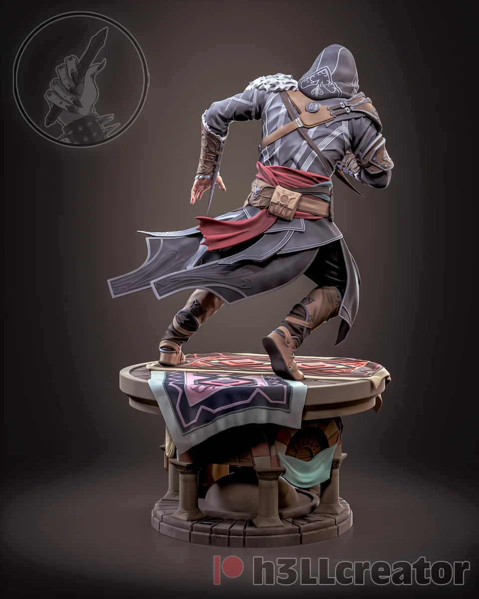 Ezio Auditore | Fan Art | 3D Printed Resin Model Garage Kit | *Un-Painted* | H3LL Creator 6
