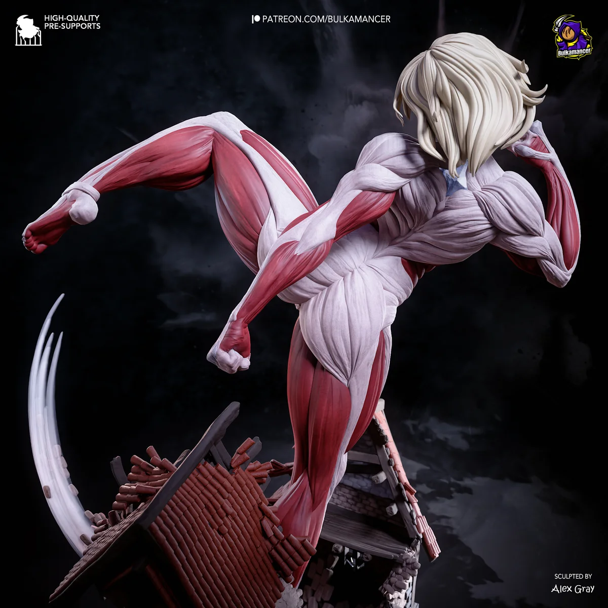 Female Titan | Fan Art | 3D Printed Resin Model Garage Kit | *Un-Painted* | Bulkamancer 8